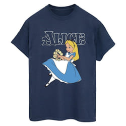 Disney - T-shirt ALICE IN WONDERLAND - Femme (Bleu marine)