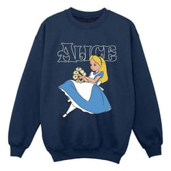 Disney - Sweat ALICE IN WONDERLAND - Garçon (Bleu marine)