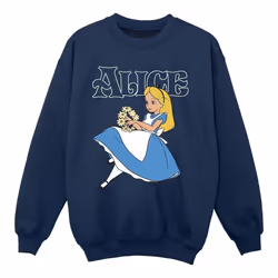 Disney - Sweat ALICE IN WONDERLAND - Fille (Bleu marine)
