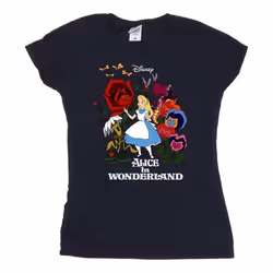 Disney - T-shirt ALICE IN WONDERLAND - Femme (Bleu marine)