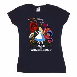 Disney - T-shirt ALICE IN WONDERLAND - Femme (Bleu marine)