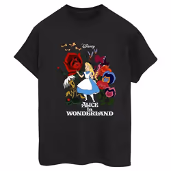 Disney - T-shirt ALICE IN WONDERLAND - Femme (Noir)