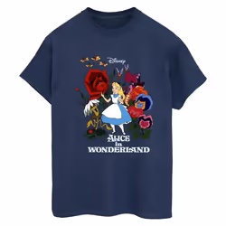 Disney - T-shirt ALICE IN WONDERLAND - Femme (Bleu marine)