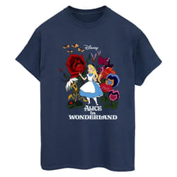 Disney - T-shirt ALICE IN WONDERLAND - Femme (Bleu marine)