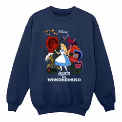 Disney - Sweat ALICE IN WONDERLAND - Fille (Bleu marine)