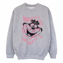 Disney - Sweat ALICE IN WONDERLAND - Fille (Gris chiné)