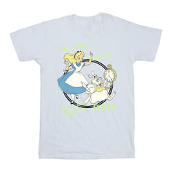 Disney - T-shirt ALICE IN WONDERLAND I'M LATE - Homme (Blanc)