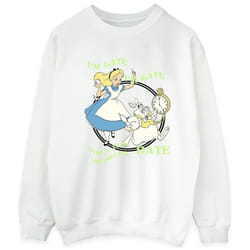 Disney - Sweat ALICE IN WONDERLAND I'M LATE - Homme (Blanc)