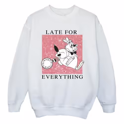 Disney - Sweat ALICE IN WONDERLAND - Fille (Blanc)