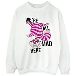 Disney - Sweat ALICE IN WONDERLAND ALL MAD HERE - Homme (Blanc)