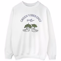 Disney - Sweat CHIP 'N DALE GREEN VIBES ONLY - Homme (Blanc)