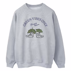 Disney - Sweat CHIP 'N DALE GREEN VIBES ONLY - Homme (Gris chiné)