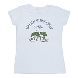 Disney - T-shirt CHIP 'N DALE GREEN VIBES ONLY - Femme (Blanc)
