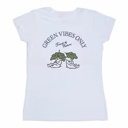 Disney - T-shirt CHIP 'N DALE GREEN VIBES ONLY - Femme (Blanc)