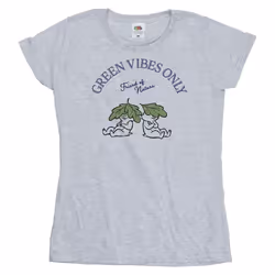 Disney - T-shirt CHIP 'N DALE GREEN VIBES ONLY - Femme (Gris chiné)