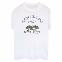 Disney - T-shirt CHIP 'N DALE GREEN VIBES ONLY - Femme (Blanc)