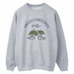 Disney - Sweat CHIP 'N DALE GREEN VIBES ONLY - Femme (Gris chiné)