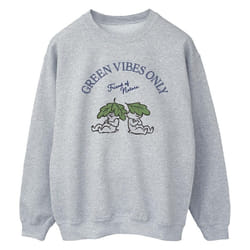 Disney - Sweat CHIP 'N DALE GREEN VIBES ONLY - Femme (Gris chiné)