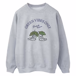 Disney - Sweat CHIP 'N DALE GREEN VIBES ONLY - Femme (Gris chiné)