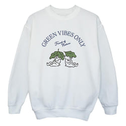 Disney - Sweat CHIP 'N DALE GREEN VIBES ONLY - Fille (Blanc)