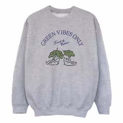 Disney - Sweat CHIP 'N DALE GREEN VIBES ONLY - Fille (Gris chiné)