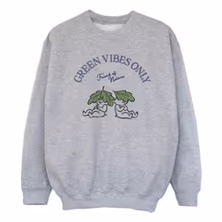Disney - Sweat CHIP 'N DALE GREEN VIBES ONLY - Fille (Gris chiné)