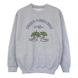 Disney - Sweat CHIP 'N DALE GREEN VIBES ONLY - Fille (Gris chiné)