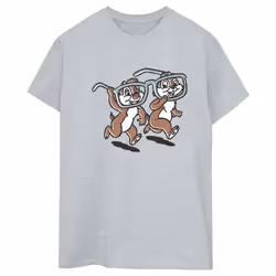 Disney - T-shirt CHIP 'N DALE - Femme (Gris chiné)