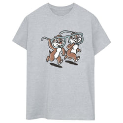 Disney - T-shirt CHIP 'N DALE - Femme (Gris chiné)
