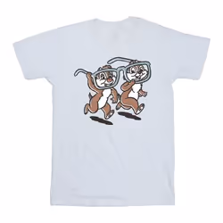 Disney - T-shirt CHIP 'N DALE - Garçon (Blanc)