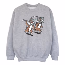 Disney - Sweat CHIP 'N DALE - Fille (Gris chiné)