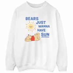Disney - Sweat BEARS JUST WANNA HAVE SUN - Homme (Blanc)