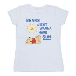 Disney - T-shirt BEARS JUST WANNA HAVE SUN - Femme (Blanc)
