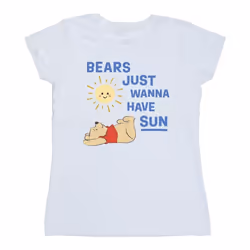 Disney - T-shirt BEARS JUST WANNA HAVE SUN - Femme (Blanc)