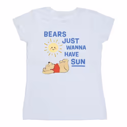 Disney - T-shirt BEARS JUST WANNA HAVE SUN - Femme (Blanc)