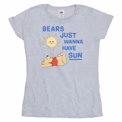 Disney - T-shirt BEARS JUST WANNA HAVE SUN - Femme (Gris chiné)