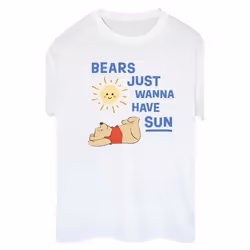 Disney - T-shirt BEARS JUST WANNA HAVE SUN - Femme (Blanc)