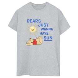 Disney - T-shirt BEARS JUST WANNA HAVE SUN - Femme (Gris chiné)
