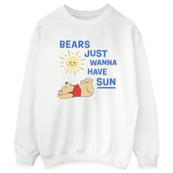 Disney - Sweat BEARS JUST WANNA HAVE SUN - Femme (Blanc)