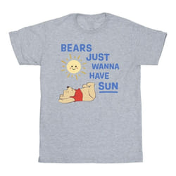 Disney - T-shirt BEARS JUST WANNA HAVE SUN - Garçon (Gris chiné)