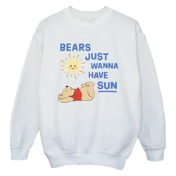 Disney - Sweat BEARS JUST WANNA HAVE SUN - Garçon (Blanc)