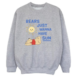 Disney - Sweat BEARS JUST WANNA HAVE SUN - Garçon (Gris chiné)