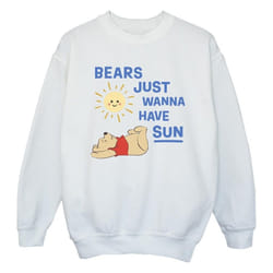 Disney - Sweat BEARS JUST WANNA HAVE SUN - Fille (Blanc)