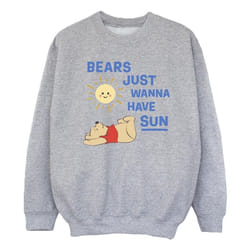 Disney - Sweat BEARS JUST WANNA HAVE SUN - Fille (Gris chiné)