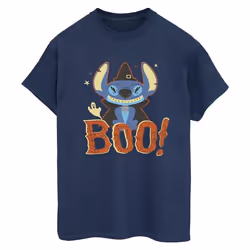Disney - T-shirt BOO! - Femme (Bleu marine)