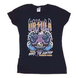 Disney - T-shirt MAKE EM SQUIRM - Femme (Bleu marine)