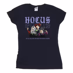 Disney - T-shirt HOCUS POCUS HALLOWS EVE - Femme (Bleu marine)
