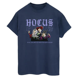 Disney - T-shirt HOCUS POCUS HALLOWS EVE - Femme (Bleu marine)