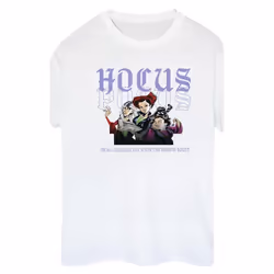 Disney - T-shirt HOCUS POCUS HALLOWS EVE - Femme (Blanc)