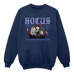 Disney - Sweat HOCUS POCUS HALLOWS EVE - Fille (Bleu marine)